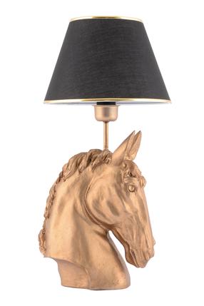 Galda stāvlampas Opviq Horse, E27, 60W, melna krās./bronzas krās.