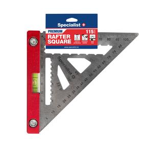 Stūra lineāls Specialist+ Premium, 115 mm, alumīnijs, 0 - 90 °