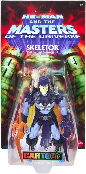 Žaislinė figūrėlė, su priedais Mattel Masters Of The Universe Cartoon Skeletor JHJ97, 14 cm, mėlyna sp.