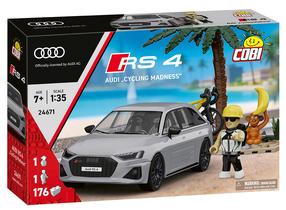 Конструктор, автомобиль Cobi Audi RS4 Cycling Madness 24671, 176 шт., серый цв.