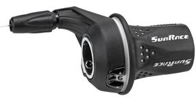 Pavarų perjungimo rankenėlė, dešinės pusės SunRace TSM21 6-speed SHIF59, plastikas, juoda sp.