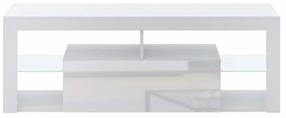 TV staliukas Everest, balta sp., 35 cm x 140.2 cm x 50.6 cm