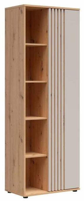 Pastatoma lentyna Brevas, kašmyro sp./artisan oak sp., 195.6 cm x 40 cm x 70 cm