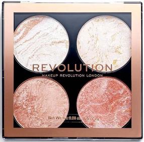Konturēšanas palete Makeup Revolution London Cheek Kit, daudzkrāsaina, taker a breather, 8.8 g