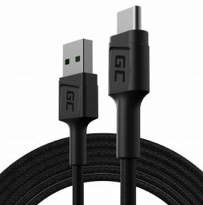 Kaabel Green Cell Power Stream KABGC22 USB male, USB C male, 1.2 m, must v.