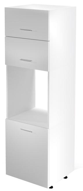 Virtuvinė spinta Vento DP-60/214, ruda/balta, 60 cm x 56 cm x 214 cm