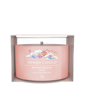 Küünal, lõhna Yankee Candle Watercolour Skies, 37 g, roosa v.