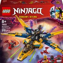 Konstruktorius LEGO® Ninjago Raso ir Arino audros superlėktuvas 71833, 510 vnt.