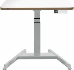 Datorgalds regulējams augstums Leitz Ergo, 80 cm x 60 cm, 65 - 130 cm, tumši pelēka krās.