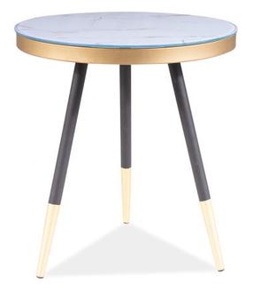 Žurnalinis staliukas Modern Vega C, baltas, 45 cm x 45 cm x 50 cm