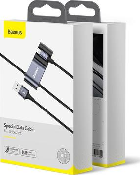 Vads Baseus CALHZ-01, Lightning/USB Type A/2 x USB Type A Female, 100 cm, melna krās.