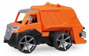 Rotaļlietu atkritumu vedējs Lena Truxx2 Garbage Truck 04534, oranža krās.