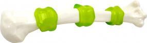 Žaislas šuniui, tąsymui Gimborn Interactive Bacon Bone 60798, 25.4 cm, balta sp./žalia sp., 25.4 cm