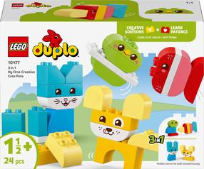 Konstruktorius LEGO® DUPLO® mano pirmieji „3 in 1“ kūrybiški gyvūnėliai 10477, 24 vnt.