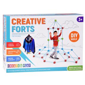 Salmiņu konstruktors Creative Forts ZA5907, 89 gab., daudzkrāsaina