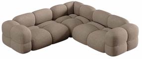 Kampinė sofa Cosmopolitan Design Loretto Sorella 21, kapučino sp., 250 x 250 cm x 68 cm