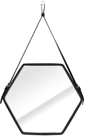 Peegel Homede Ebi, rippuv, 45.5 cm x 39.5 cm, must v.