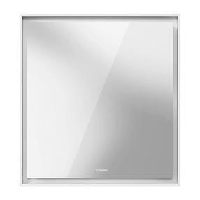 Veidrodis Duravit Cube L, su apšvietimu, kabinamas, 70 cm x 80 cm, balta sp.