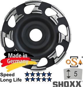 Šlifavimo diskas Samedia ZU5, 125 mm x 22 mm x 5 mm