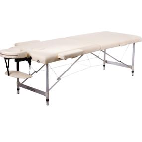Masažinis stalas Restpro Alu 2 L Cream, 192 cm, 13 kg
