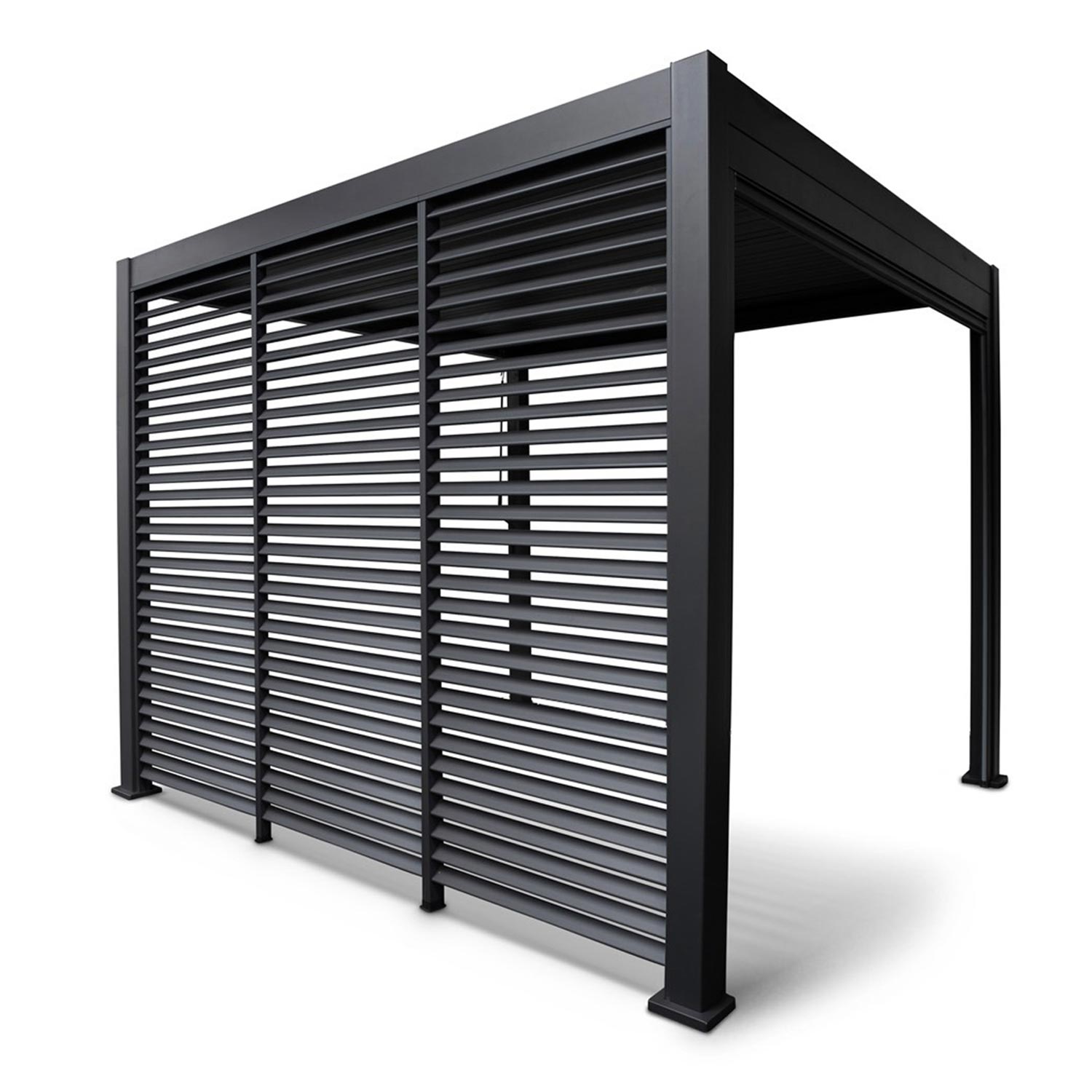 Seinarulood varikatustele Home4you Mirador-111, 238.25 cm, tumehall v.