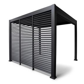 Žaliuzinė siena pavėsinei Home4you Mirador-111, 238.25 cm, tamsiai pilka sp.