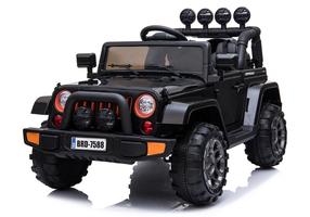 Bērnu elektroauto Lean Toys Jeep BRD-7588, melna krās.
