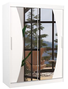 Spinta ADRK Modesto 150, balta sp., 58 cm x 150 cm x 200 cm, su veidrodžiu