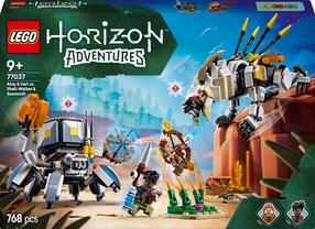 Konstruktors LEGO® Horizon Adventures™ Aloy un Varl pret Shell-Walker un Sawtooth 77037, 768 gab.