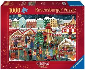 Puzle Ravensburger Christmas Market, 50 cm x 70 cm, 1000 gab., daudzkrāsaina