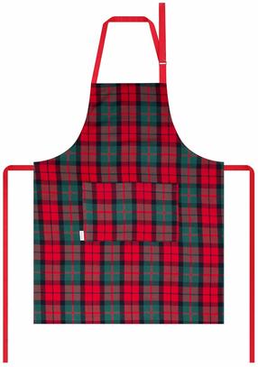 Prijuostė Homla Tartan 160058, 80 cm x 60 cm, raudona/žalia
