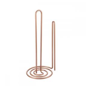 Popierinių rankšluosčių laikiklis Metaltex Copper My Roll, 15 cm x 15 cm x 32 cm