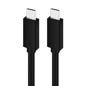 Kabelis Platinet 45579 USB Type-C, USB Type C, 2 m, melna krās.
