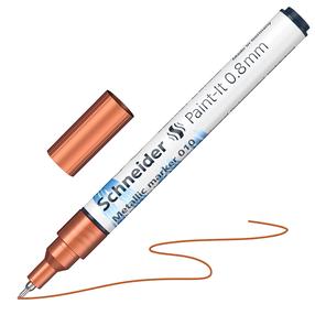Текстовый маркер Schneider Paint-lt 010, 0.8 мм, металлический цв./медный цв.