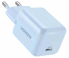 Зарядное устройство для телефона Ugreen X512 UGR5678, USB Type C, голубой цв., 20 Вт