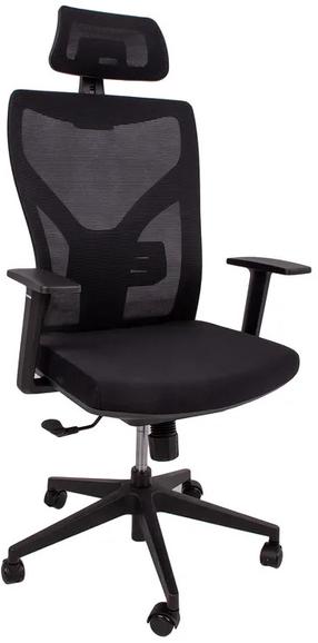Рабочее кресло Home4you Venon 14525, 48 x 49 x 94 - 100.5 см, черный цв.