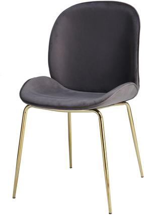 Kėdžių rinkinys Kayoom Charlize 110 B56EP, pilka sp./žalvario sp., 59 cm x 47 cm x 87 cm, 2 vnt.