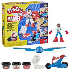 Plastiliini komplekt, koos tarvikutega Hasbro Play-Doh Marvel Captain America, mitmevärviline