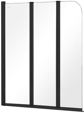 Vonios sienelė Besco Prime Black 3, 120 cm x 140 cm, juoda sp./grūdintas