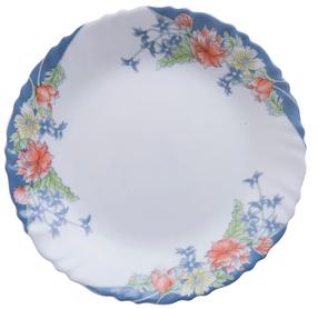 Taldrik magustoidu Arcopal Florine, Ø 19 cm, sinine v./valge v./punane v.