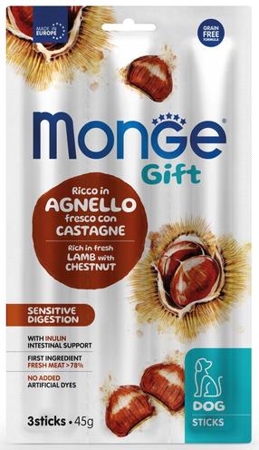 Лакомство для собак Monge Gift Dog Sticks Sensitive digestion Lamb with chestnut, баранина, 0.045 кг