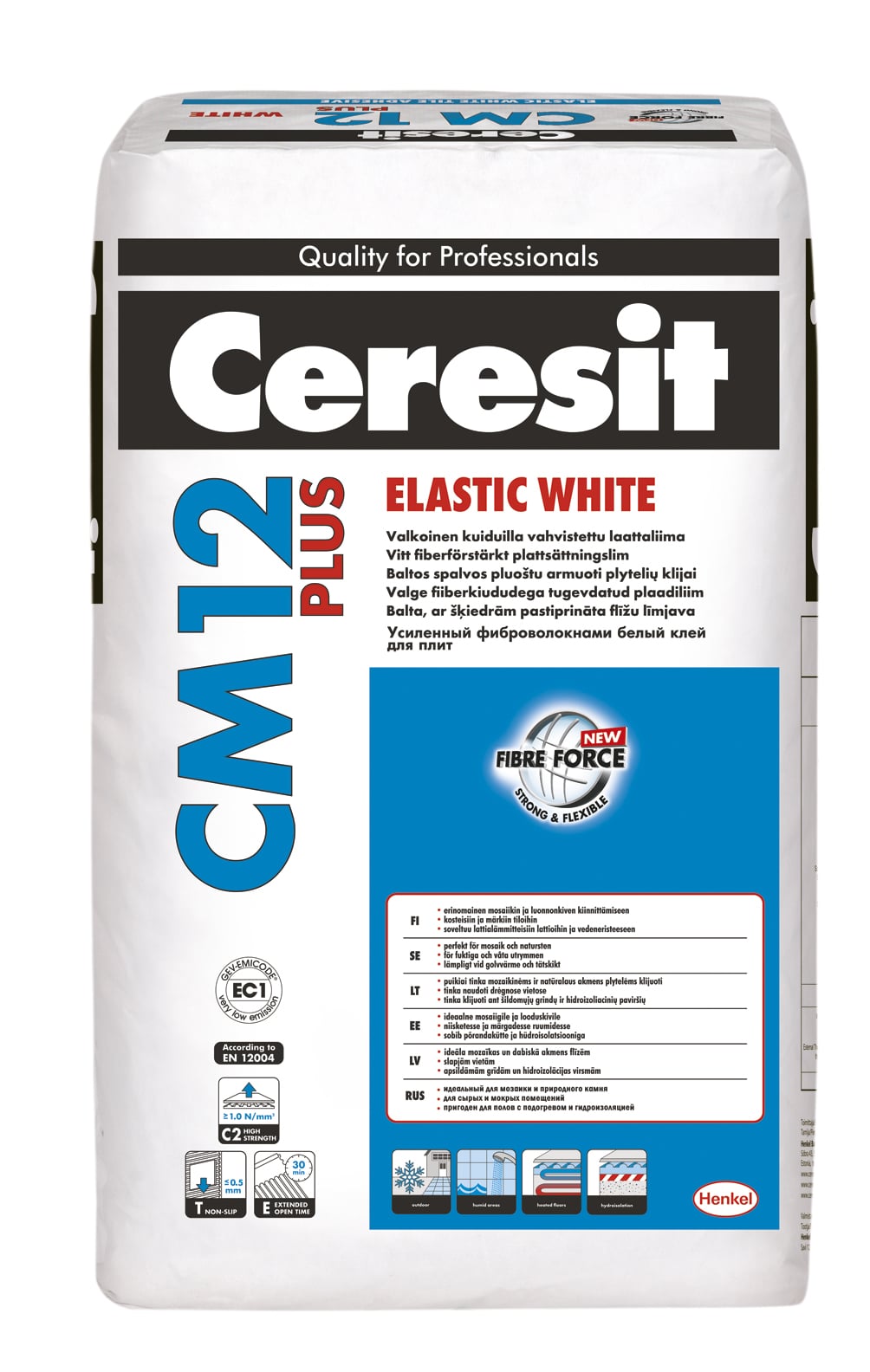 Liim plaadid Ceresit CM12 C2TE, 25 kg, valge v.