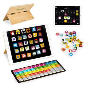 Magnētiskais dēlis EcoToys Educational Tablet, EN, daudzkrāsaina, 85 gab.