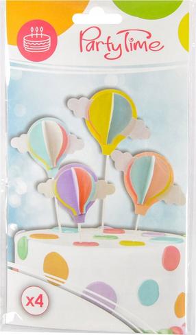 Dekoratsioon, komplekt GoDan Balloons, mitmevärviline, 18 cm, 4 tk