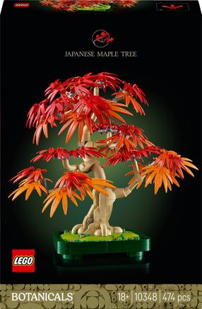 Konstruktors LEGO® Botanicals Japāņu Sarkanā Kļava – Bonsai Kociņš 10348, 474 gab.