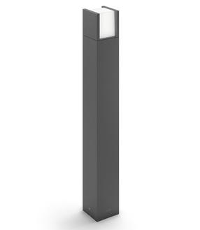 Pastatomas lauko šviestuvas Philips Arbour, 6W, LED, IP44, pilka sp., 10 cm x 77 cm