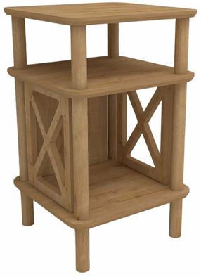 Staliukas Kalune Design Castagno, ąžuolo medienos imitacija sp., 38 cm x 38 cm x 64 cm