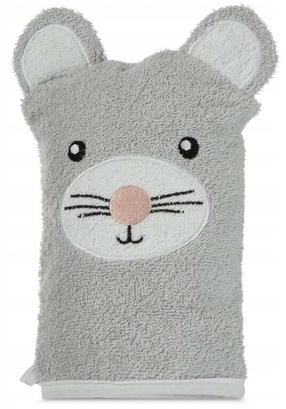 Vaikiškas rankšluostis Baby 71, balta sp./pilka sp., 21 cm x 15 cm