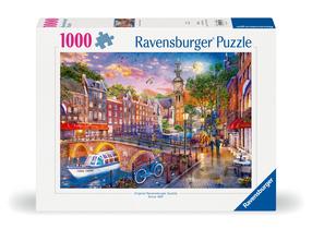 Dėlionė Ravensburger Amsterdam, 50 cm x 70 cm, 1000 vnt., įvairių spalvų