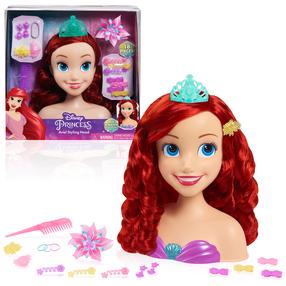 Голова куклы с аксессуарами Disney Princess The Little Mermaid 87616F, 20 см, многоцветный